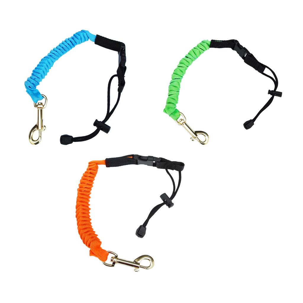 Paddle Leash Fishing Rod Safety Cord Tether Hook for Kayak Canoe Boat Orange