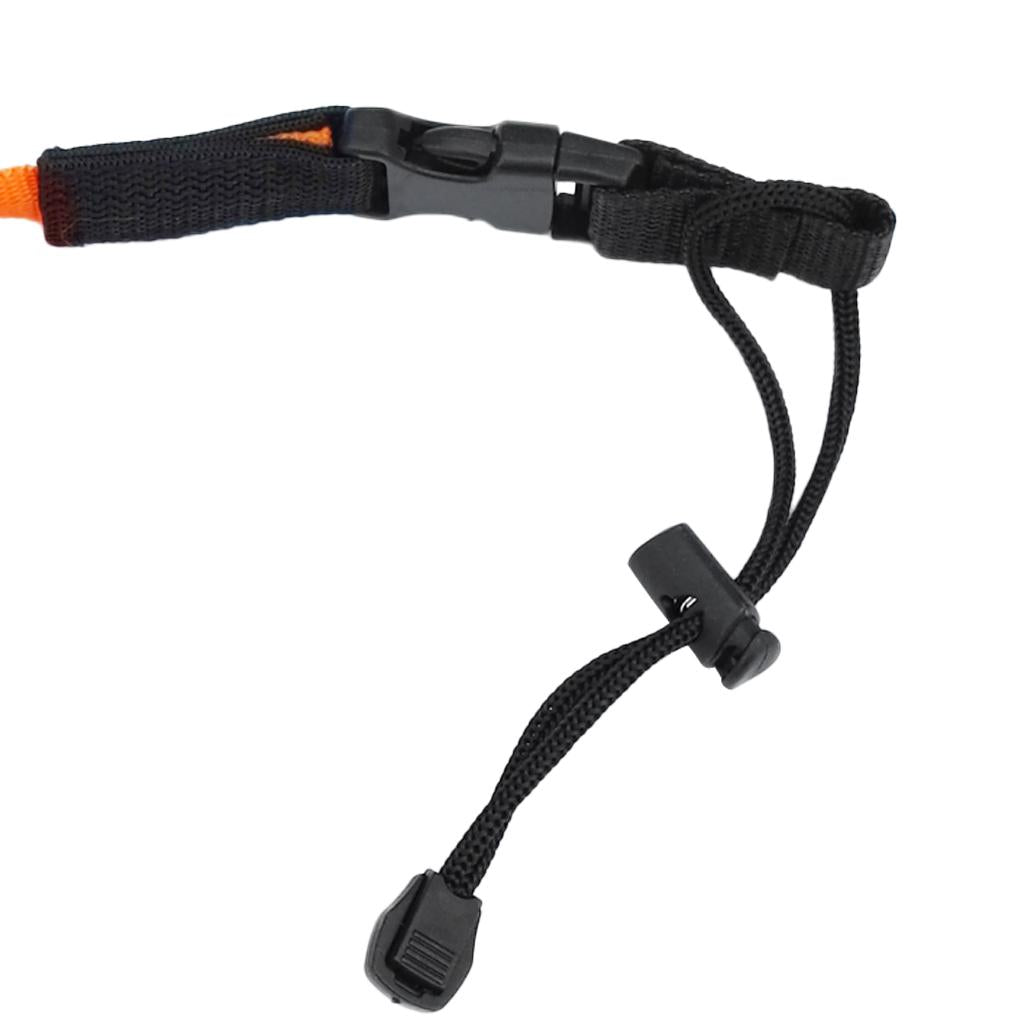 Paddle Leash Fishing Rod Safety Cord Tether Hook for Kayak Canoe Boat Orange