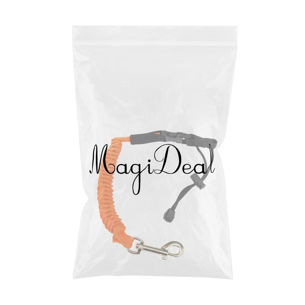 Paddle Leash Fishing Rod Safety Cord Tether Hook for Kayak Canoe Boat Orange