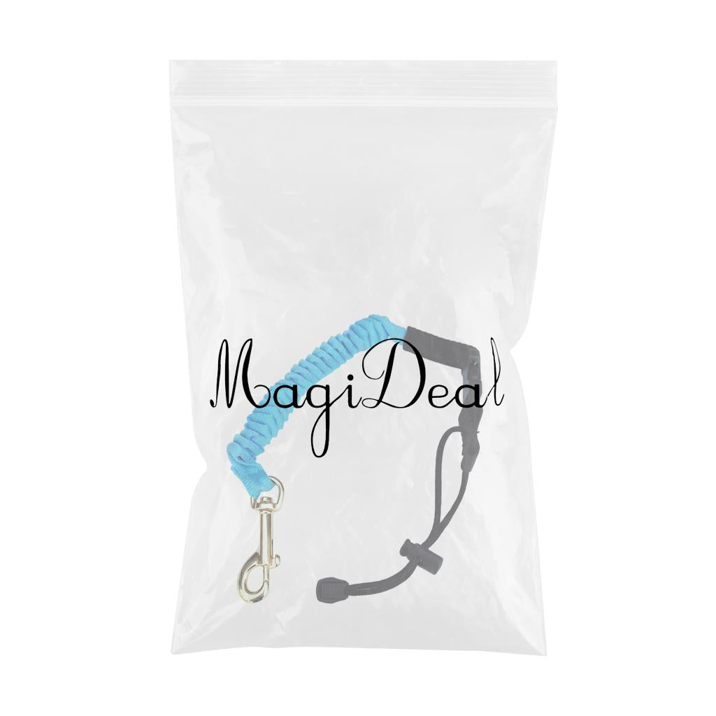 Paddle Leash Fishing Rod Safety Cord Tether Hook for Kayak Canoe Boat Blue