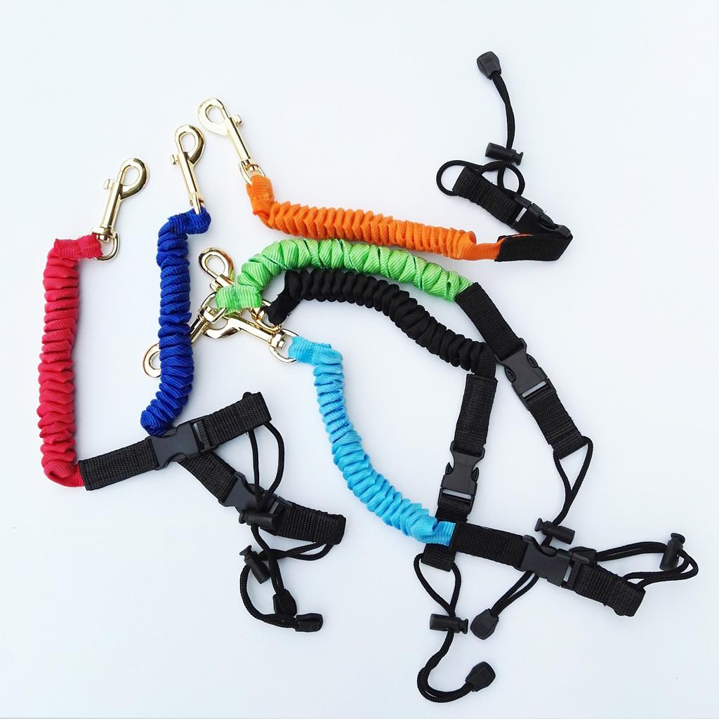 Paddle Leash Fishing Rod Safety Cord Tether Hook for Kayak Canoe Boat Blue