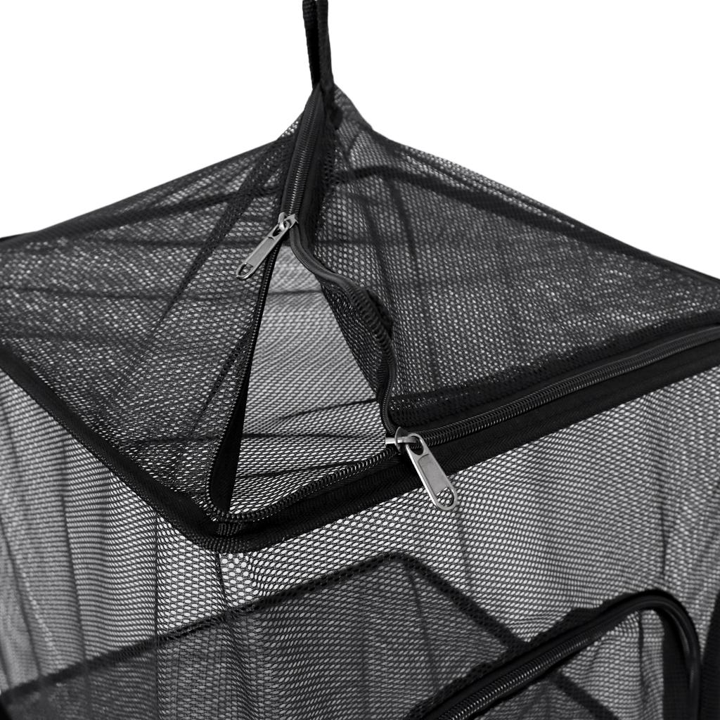 Folding Portable Outdoor Hanging Mesh Drying 4 Tier Storage Basket Organizer