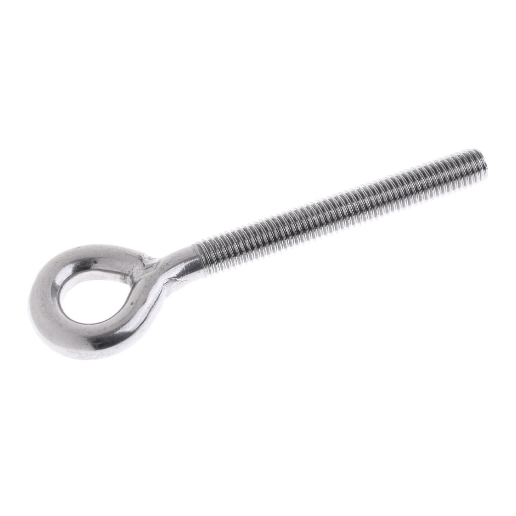 Stainless Steel Eyebolt Longshank Long Thread Welded Eye Bolt Hardware M12