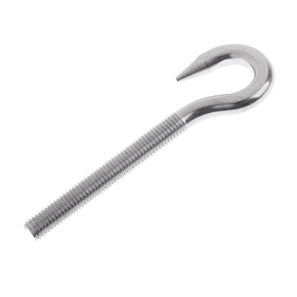 Marine 304 Stainless Steel Hook Bolt Eye Screw Threaded Bolt Boat Parts M12