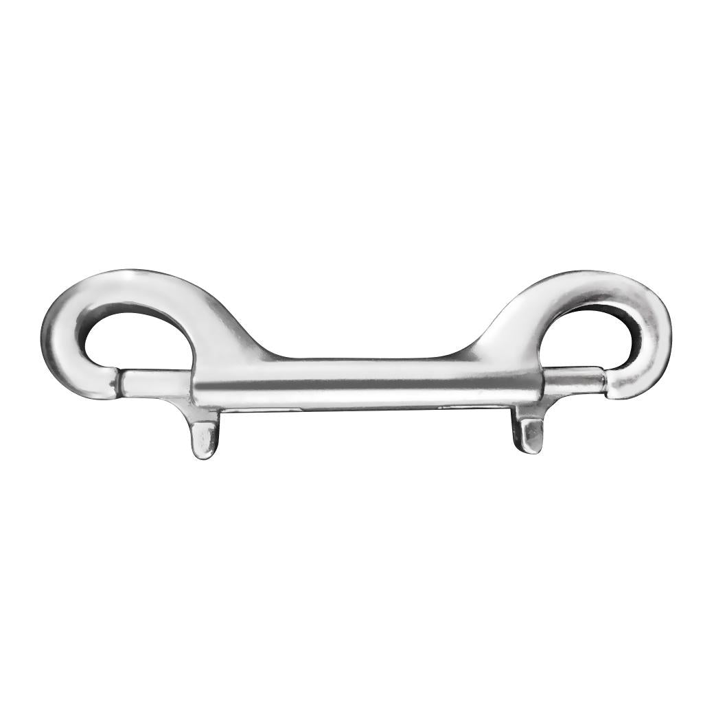 Stainless Steel Double End Bolt Snap Trigger Hook Bag Clip Key Chain 90mm