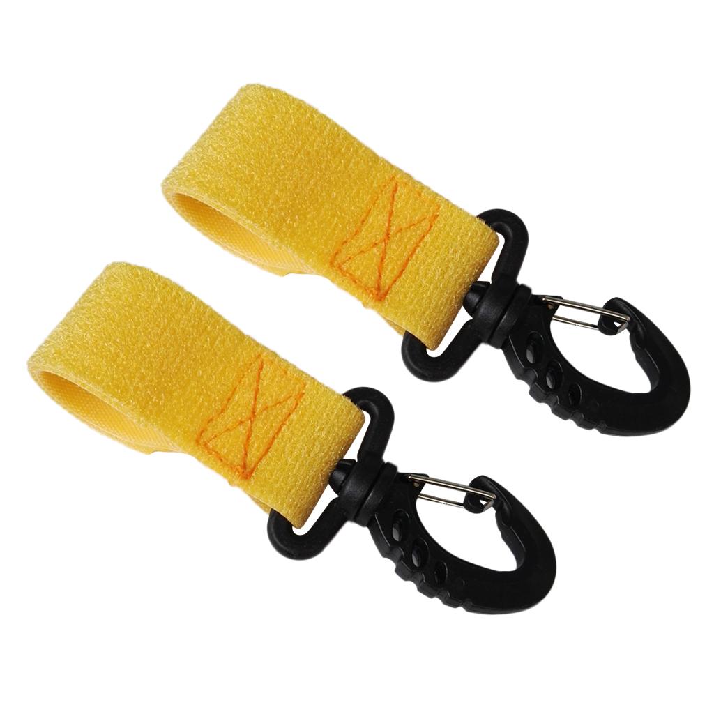 2 Pieces Kayak Paddle Clips Paddle Holder Paddle Keeper No Drilling Yellow