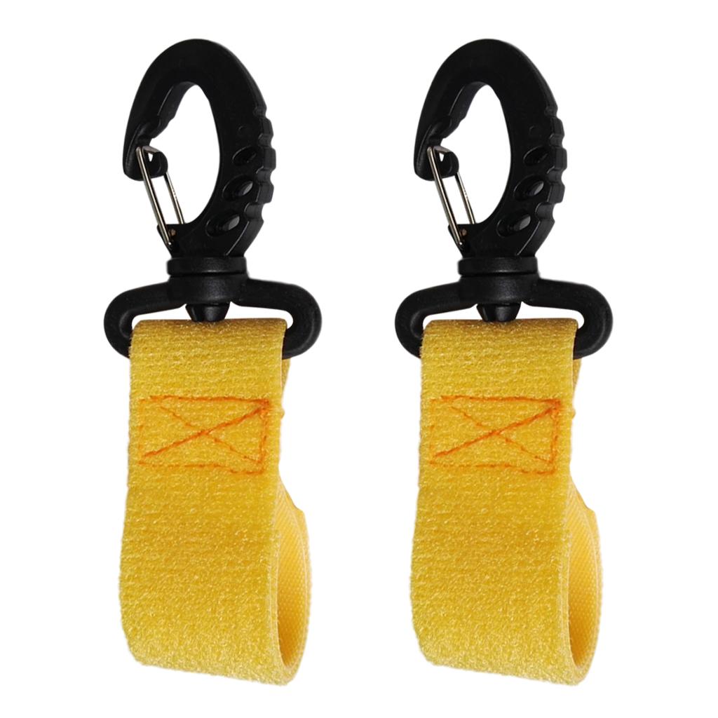 2 Pieces Kayak Paddle Clips Paddle Holder Paddle Keeper No Drilling Yellow