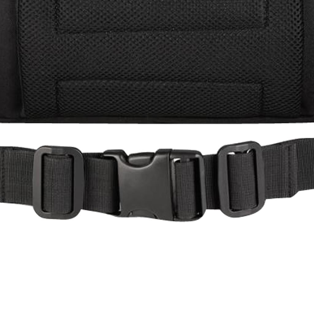 Outdoor Hiking Double Water Bottle Waist Bag Fanny Pack Black