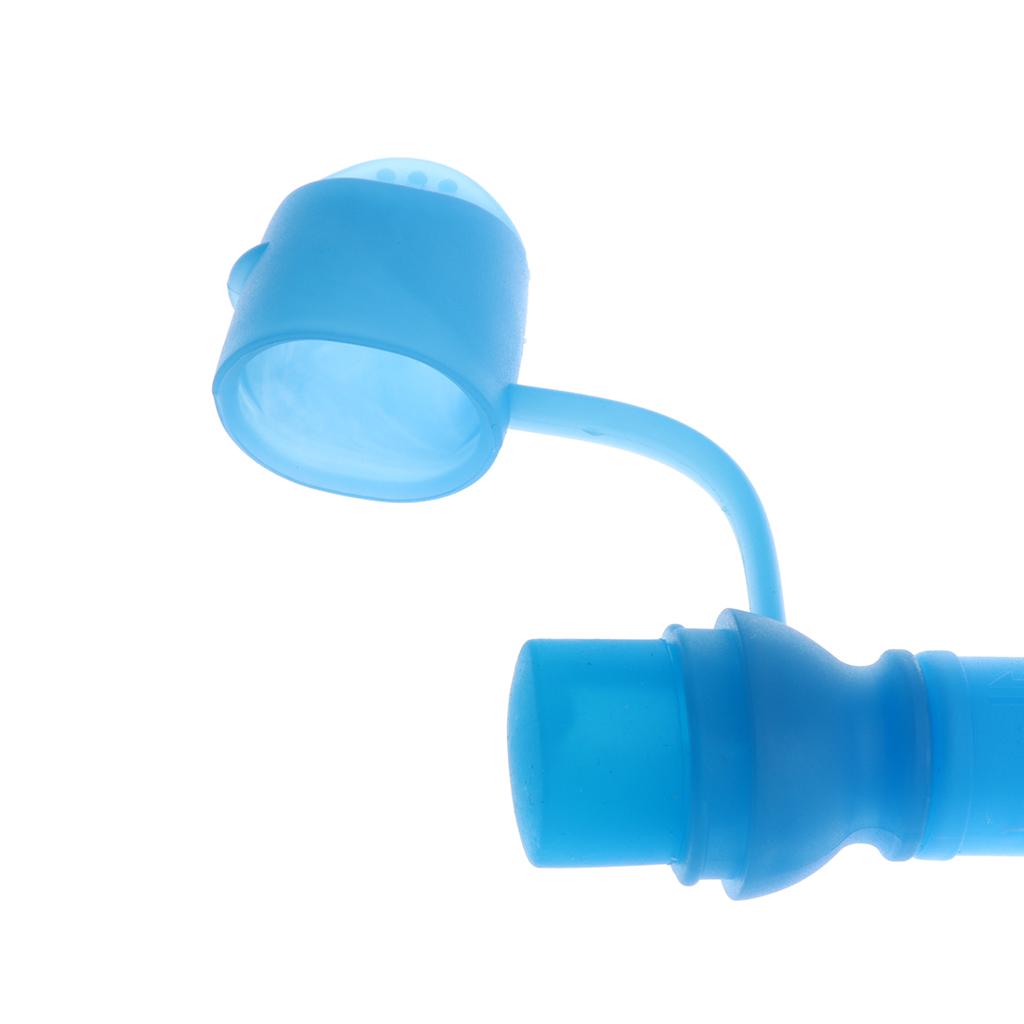 Silicone Sport Water Bag Hydration Pack Bite Valve Nozzle Bladder Blue