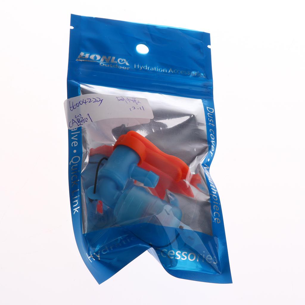Outdoor Water Bag Silicone Hydration Pack Suction Nozzle Valve with Clip