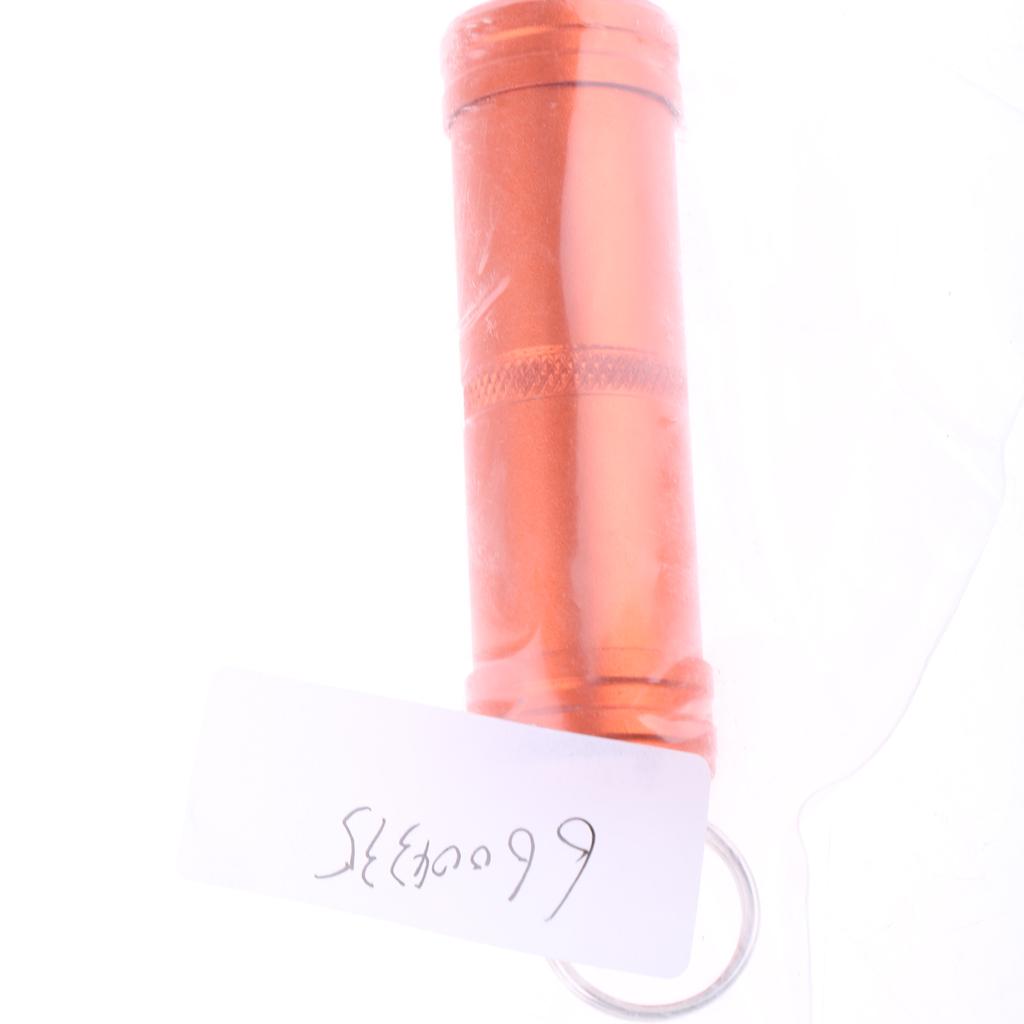 Aluminum Alloy Waterproof Capsule Holder Pill Case Bottle Container Orange