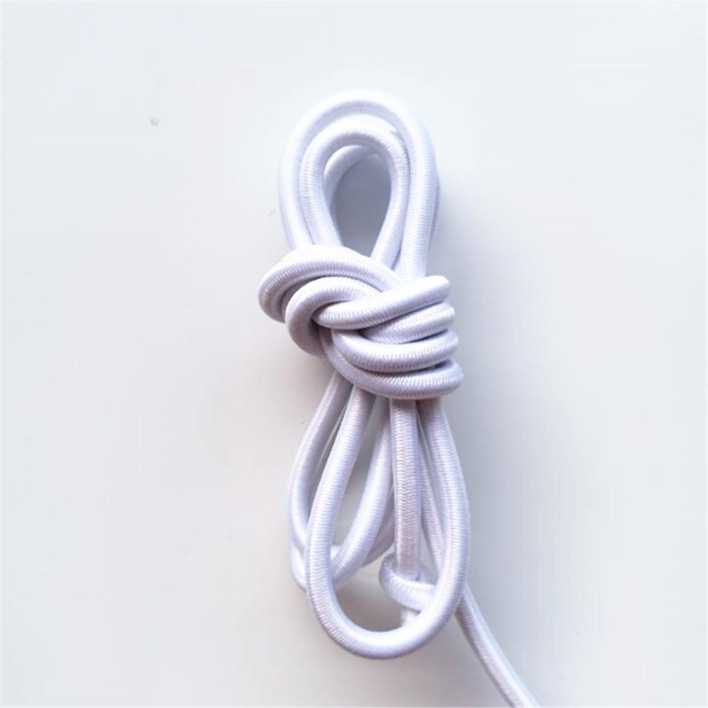 2x 4mm Elastic Bungee Rope Shock Cord Tie Down Boats Trailers 2m White