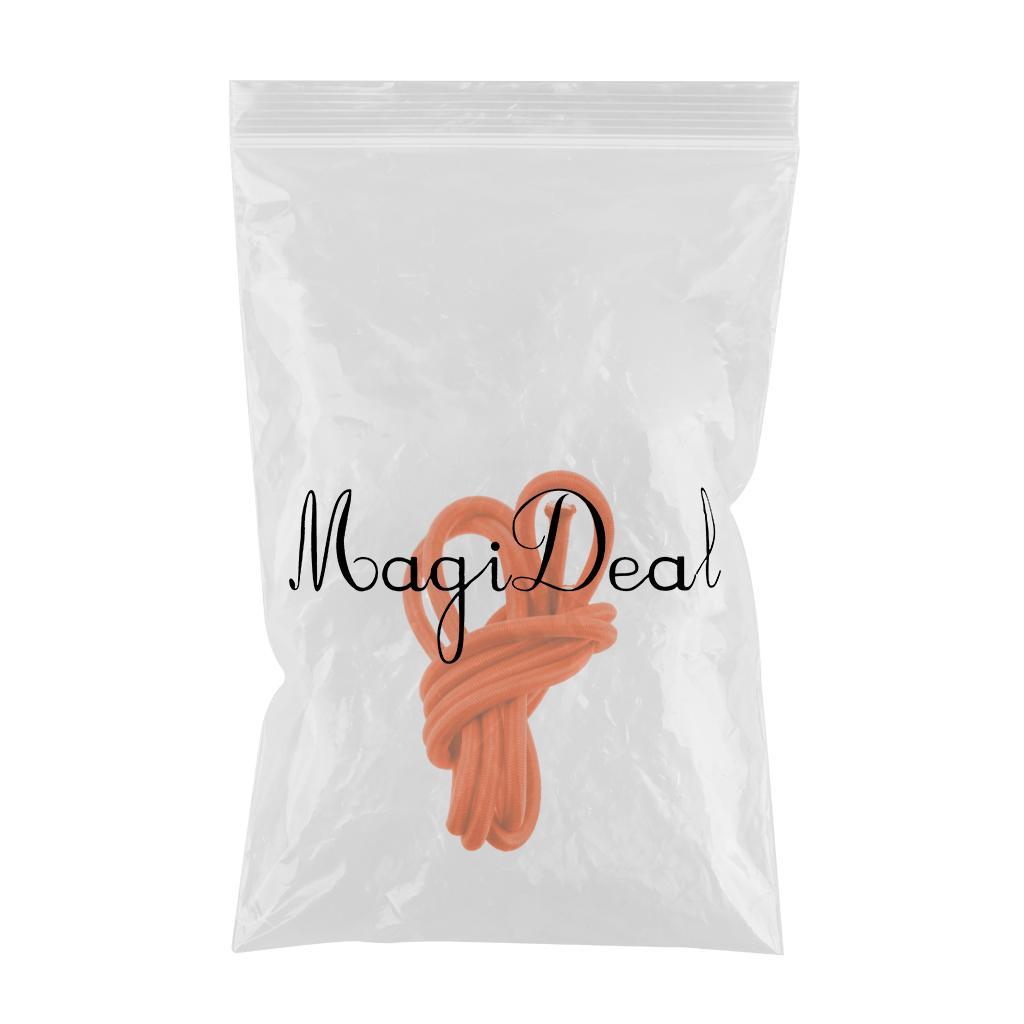 2x4mm Elastic Bungee Rope Marine Shock Cord - Tie Down Roof Racks 2m Orange
