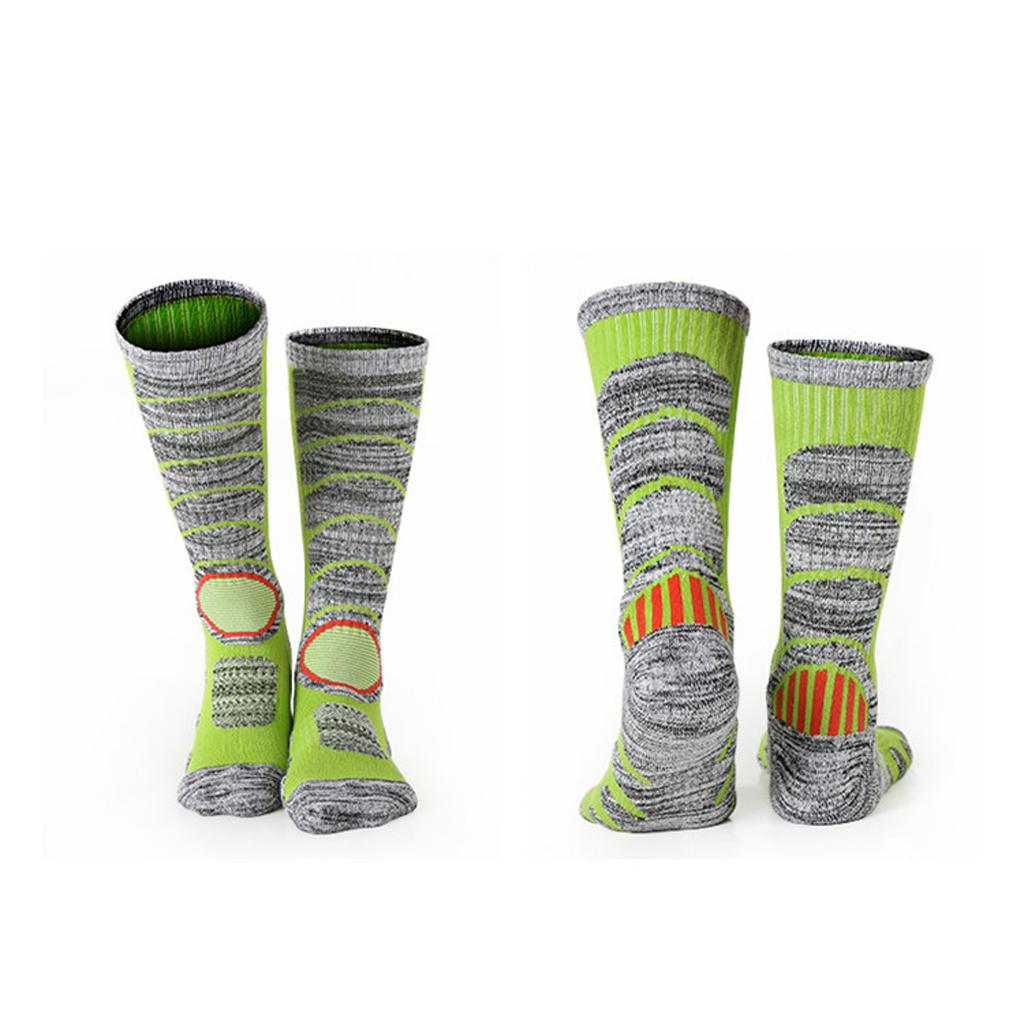 Mens Winter Sports Hiking Socks Thermal Snow Ski Long Boot Socks Dark blue