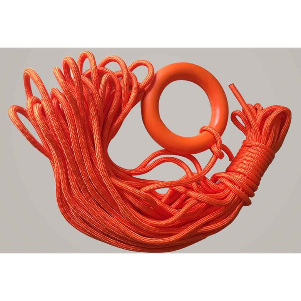 Non Slip Durable Rubber Water Buoyant Floating Throwing Ring Float Buoy for Safety Life Saving Rope