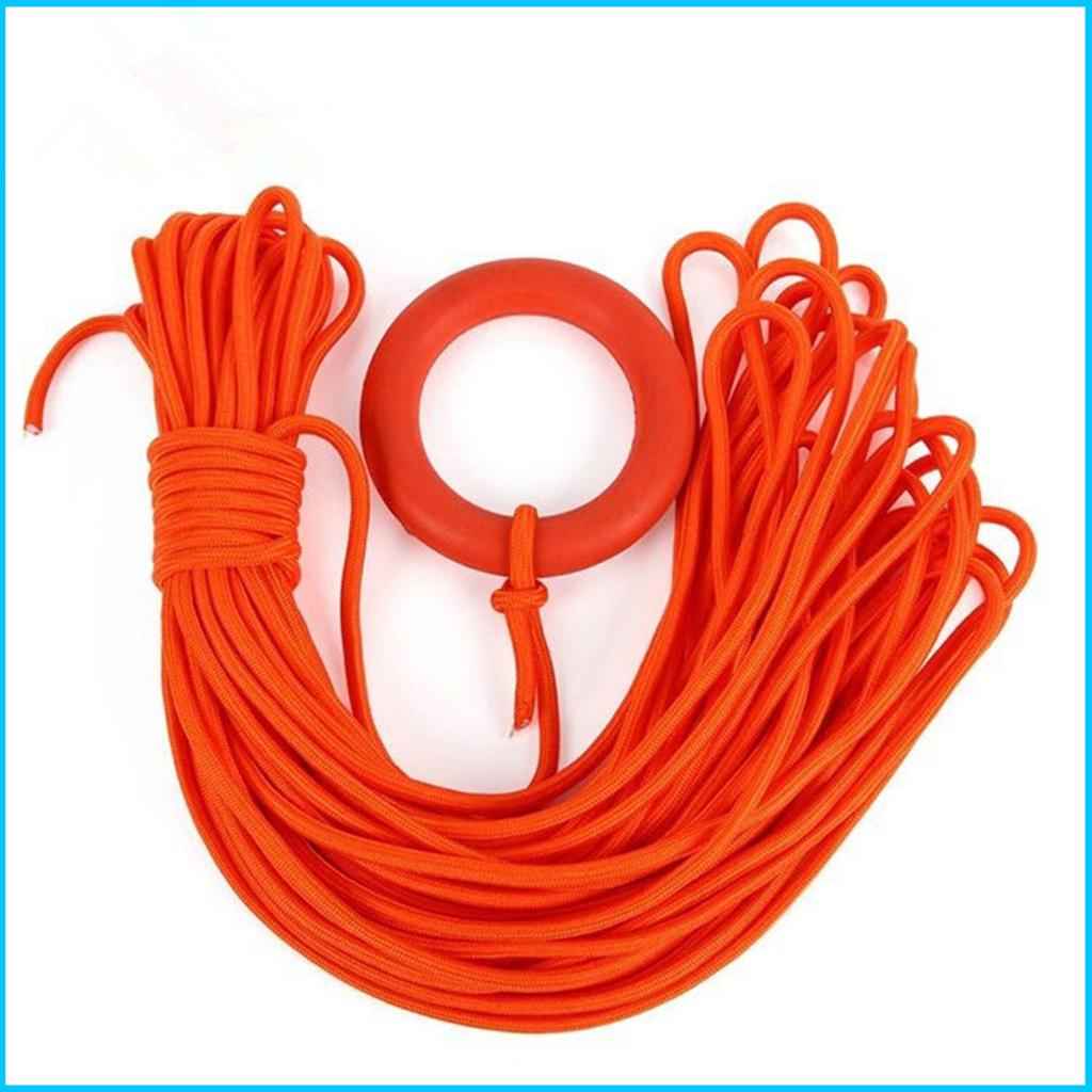 Non Slip Durable Rubber Water Buoyant Floating Throwing Ring Float Buoy for Safety Life Saving Rope