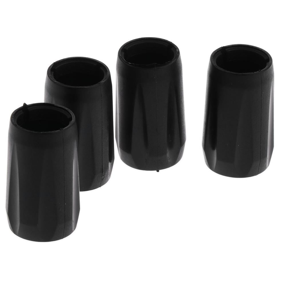 4x Plastic Walking Pole Tips Protector Replacement for Hiking Trekking 14mm