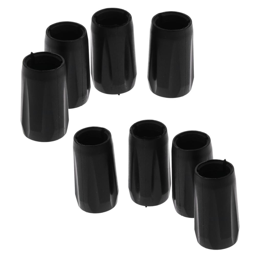 4x Plastic Walking Pole Tips Protector Replacement for Hiking Trekking 14mm