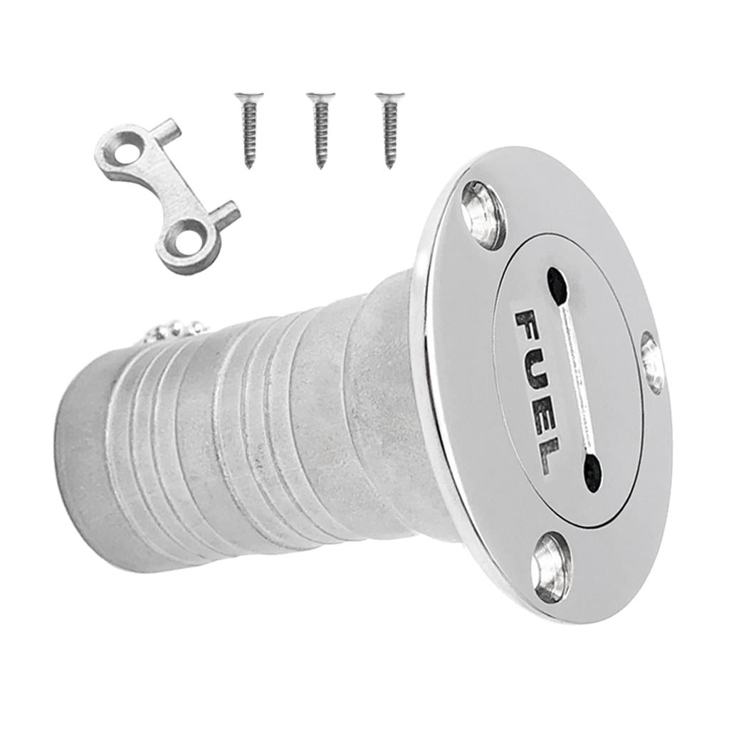 52mm Marine Boat Gas Fuel Tank Deck Fill Filler for Key 316 Stainless Steel