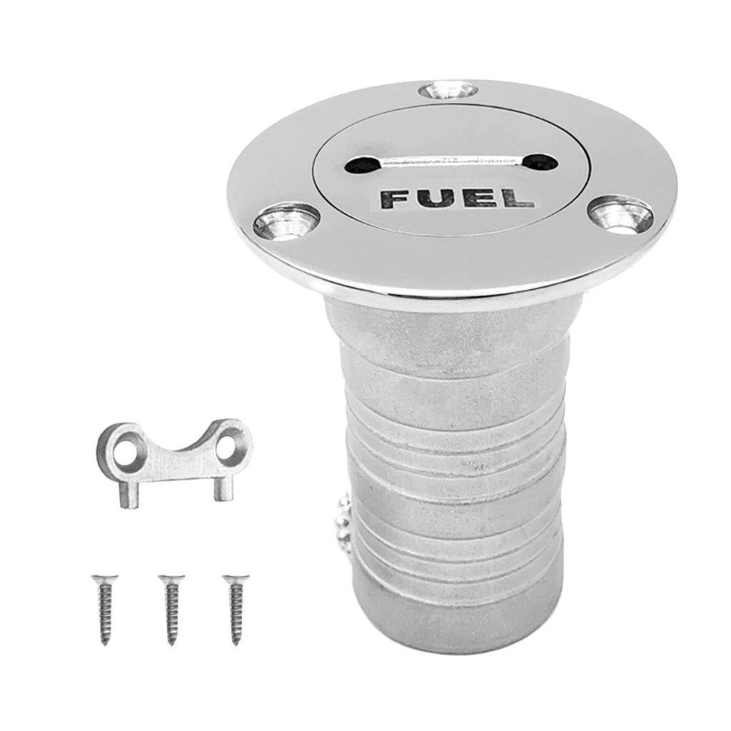 52mm Marine Boat Gas Fuel Tank Deck Fill Filler for Key 316 Stainless Steel