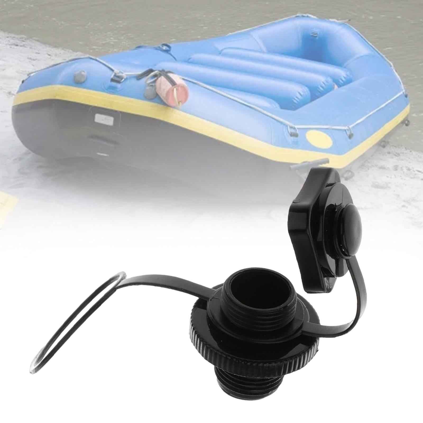 Plastic Screw Air Valve Caps for Inflatable Boat Kayak Pool Raft Canoe Black