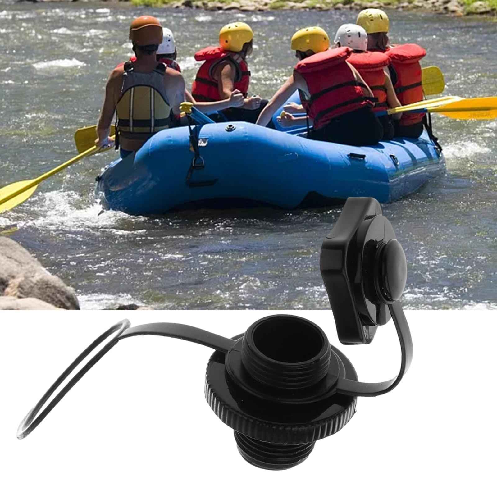 Plastic Screw Air Valve Caps for Inflatable Boat Kayak Pool Raft Canoe Black
