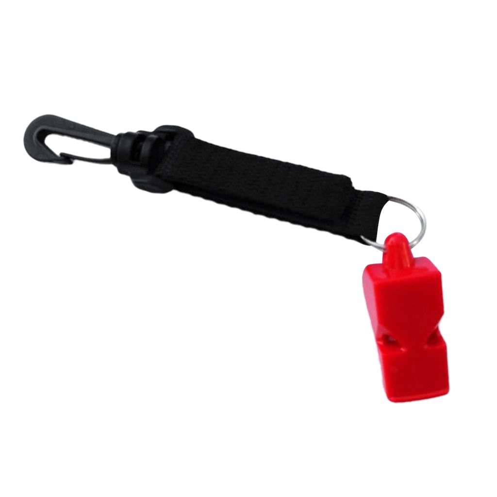 Ultra-loud Emergency Scuba Dive Safety Whistle Outdoor Survival Gear Red