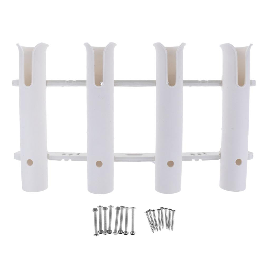 Marine Boat Yacht Vertical Fishing Rod Holder Rack Pole Rest Support 4 Tube