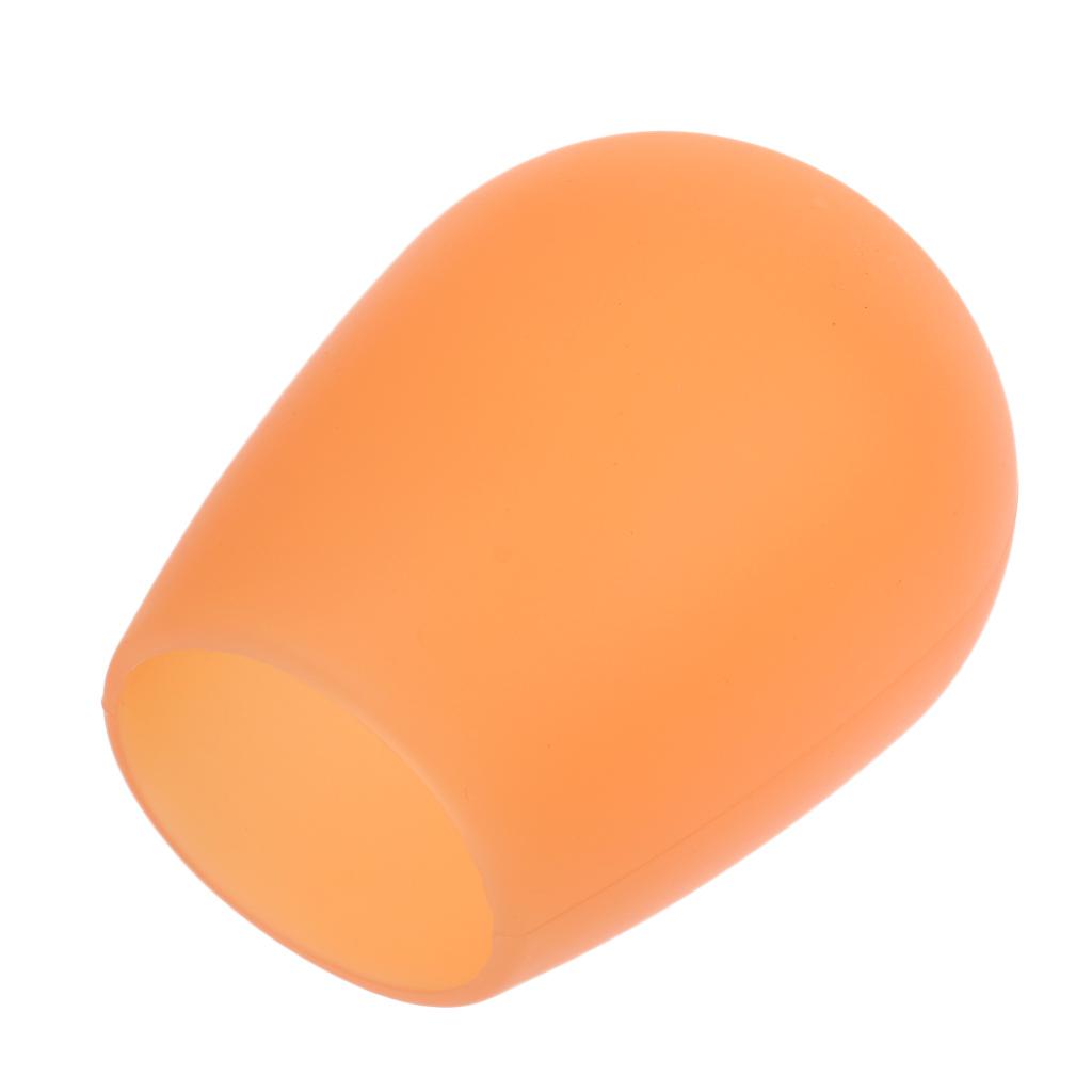 Unbreakable Silicone Red Wine Cup Glass for Party Camping BBQ Picnic Orange