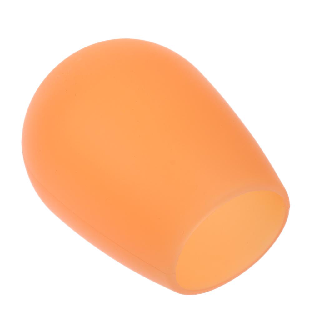 Unbreakable Silicone Red Wine Cup Glass for Party Camping BBQ Picnic Orange
