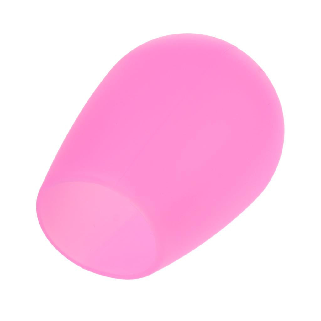 Unbreakable Silicone Red Wine Cup Glass for Party Camping BBQ Picnic Pink
