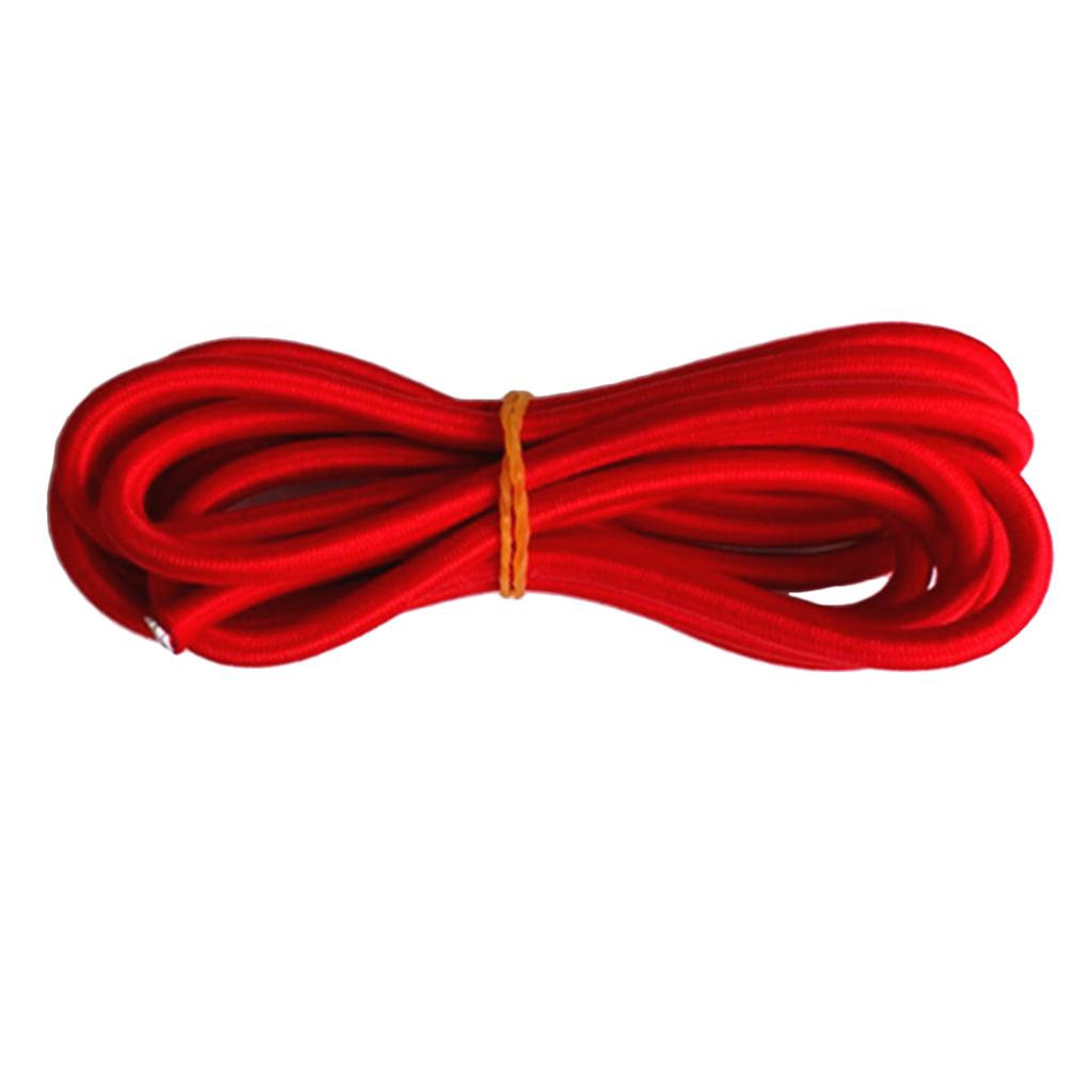5mm Red Elastic Rubber Bungee Rope Shock Cord Tie Down Boats Trailers 300cm