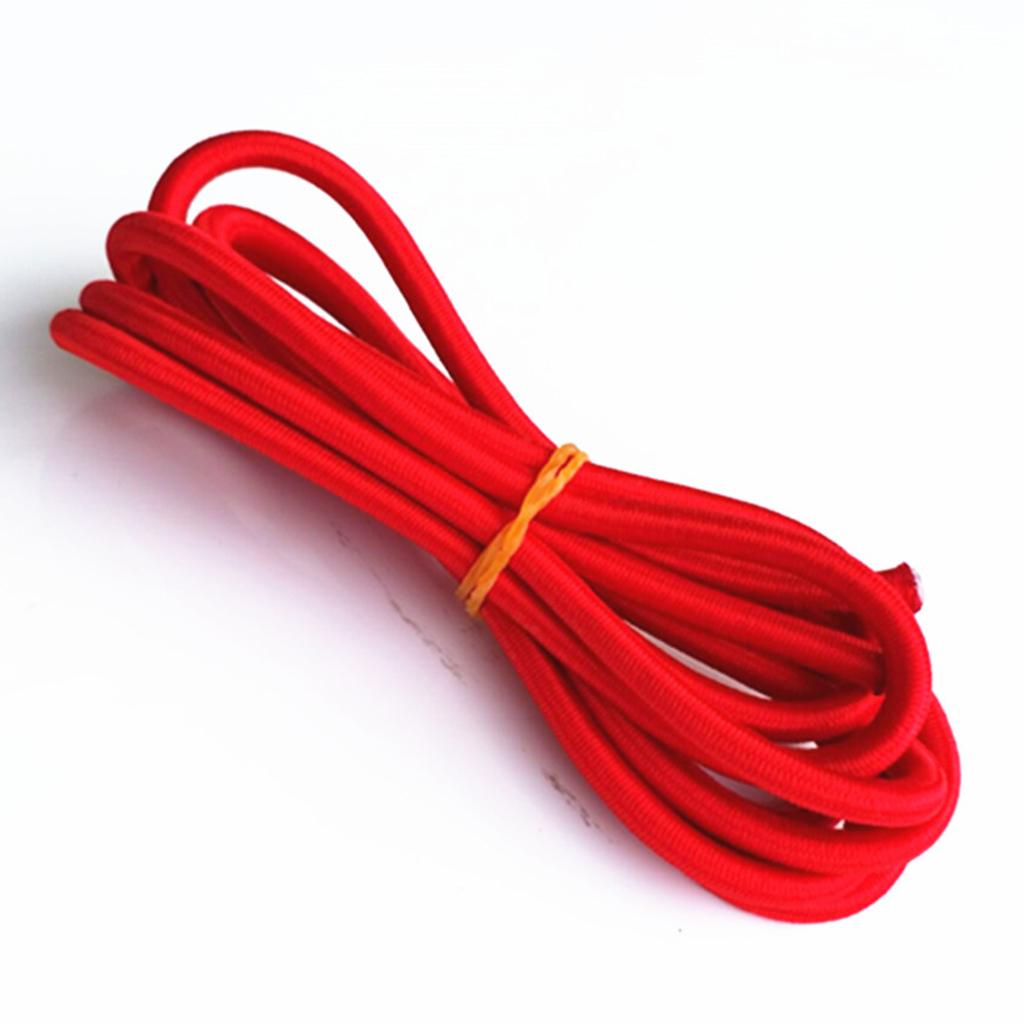 5mm Red Elastic Rubber Bungee Rope Shock Cord Tie Down Boats Trailers 300cm