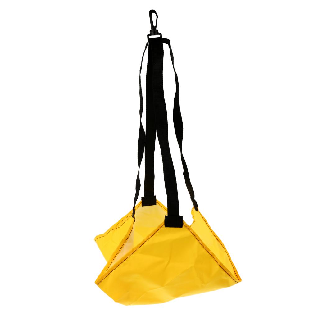 Swiming Training Kit Swim Resistance Belt with Drag Parachute Yellow + Blue