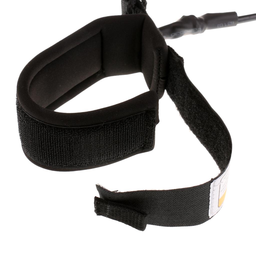 2Pcs Surfboard Longboard Leash 5' Coiled Stand-Up Paddle Board Leash SUP