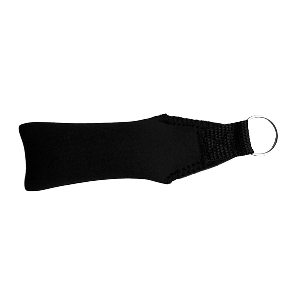 Rectangle Neoprene Floating Keyring for Boating Yachting Sailing Black