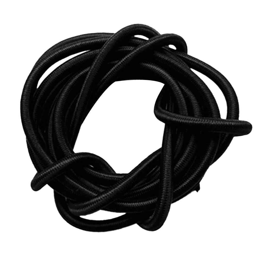 Multifunctional Strong Rubber Elastic Bungee Shock Cord Rope 5mmx2m Black