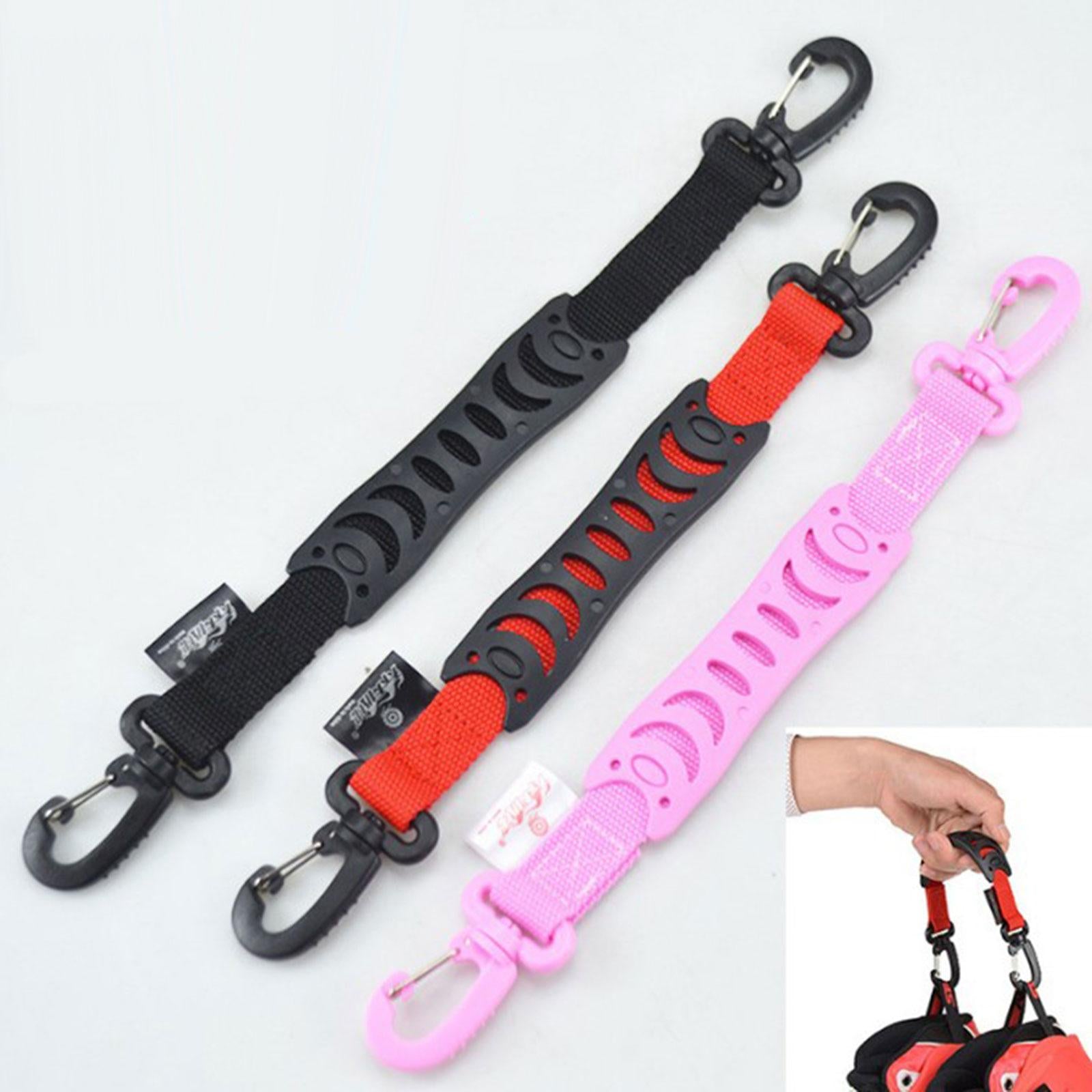 Roller Skates Hanging Handle Buckle Skating Shoes Carrier Strap Hook Pink
