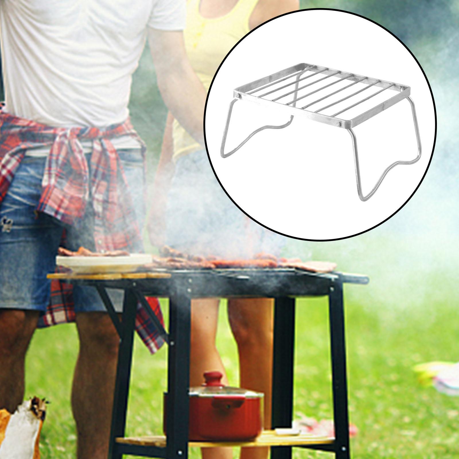 Outdoor Stainless Steel Foldable Stove Stand Rack Camping Pot Bracket