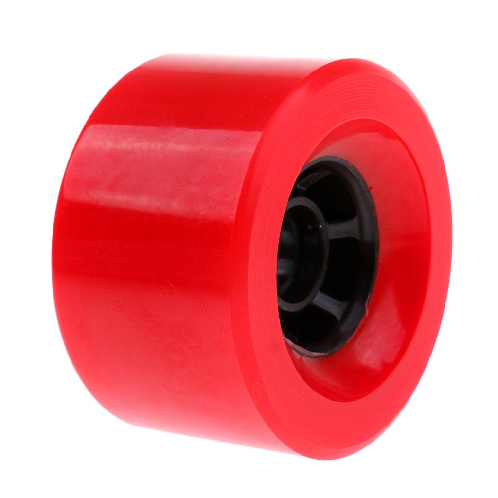 Solid Cruiser Longboard Skateboard High Elastic PU Wheel Shock Absorb Red