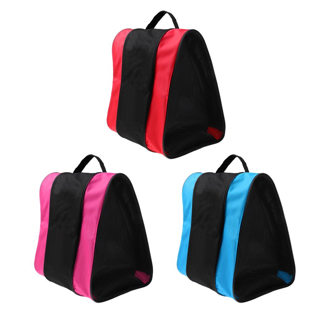 Inline Roller Skating Boots Bag Ice Skating Hockey Skate Shoulder /Hand Pink