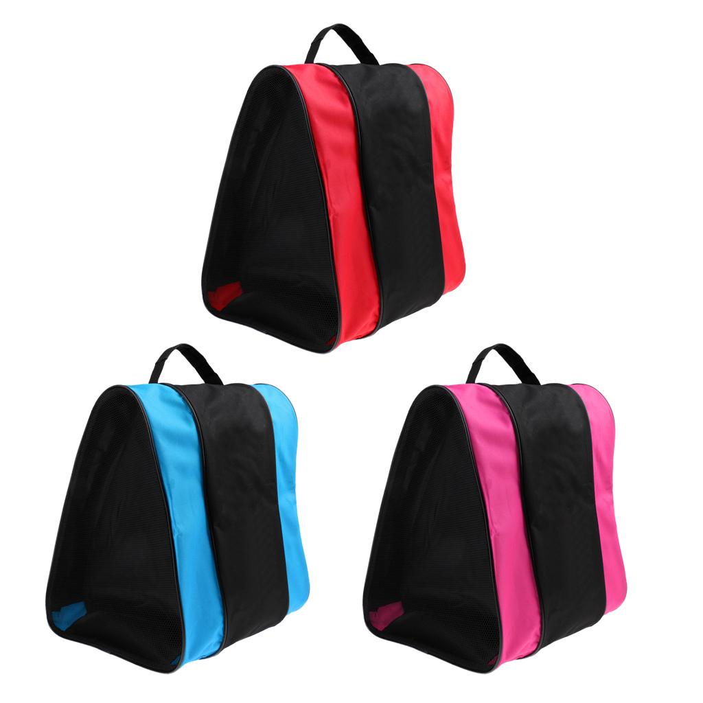 Inline Roller Skating Boots Bag Ice Skating Hockey Skate Shoulder /Hand Pink