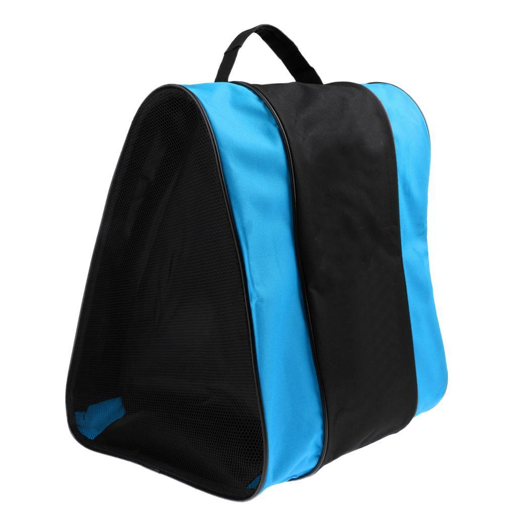 Inline Roller Skating Boots Bag Ice Skating Hockey Skate Shoulder /Hand Blue