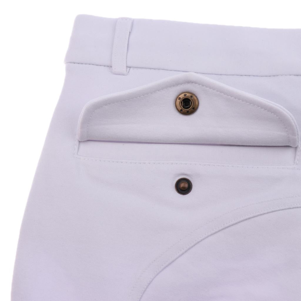 Men Women Horse Riding Breeches Jodhpurs Pants 36.6 inch waist White