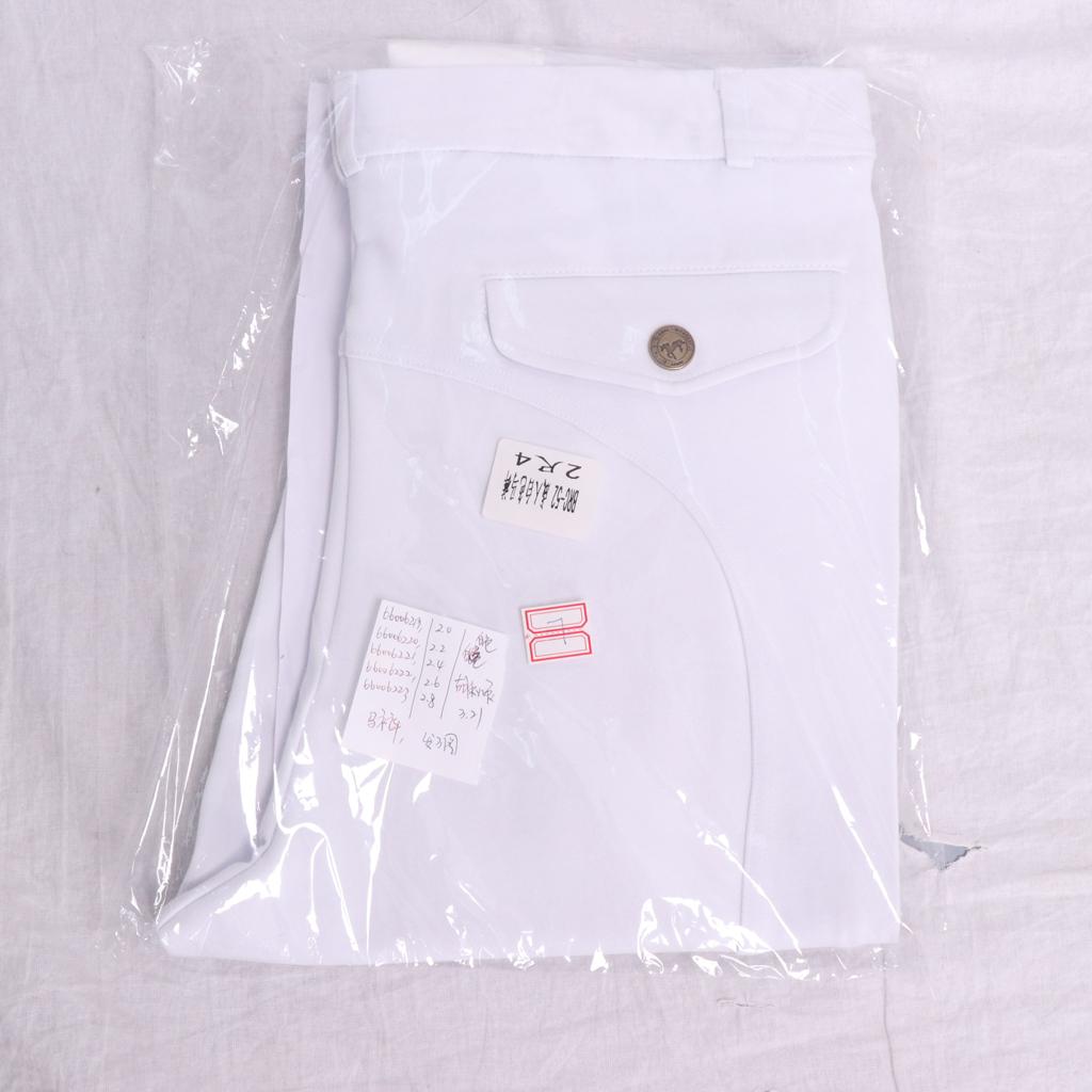 Men Women Horse Riding Breeches Jodhpurs Pants 36.6 inch waist White