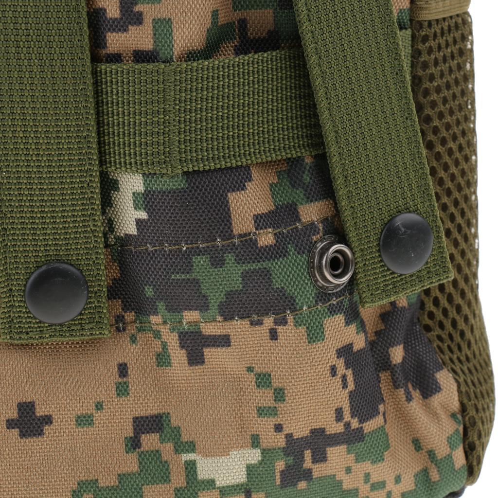 Tactical MOLLE Pouch Drawstring Dump Drop Bag Woodland Digital Camo