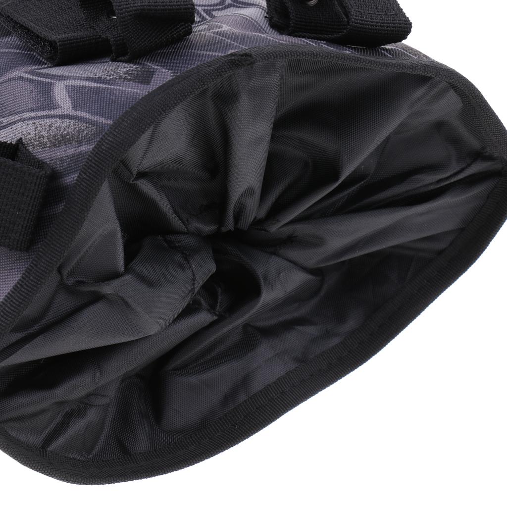Outdoor Molle Tactical Utility Storage Bag Waist Belt Drop Pouch  Black Camo