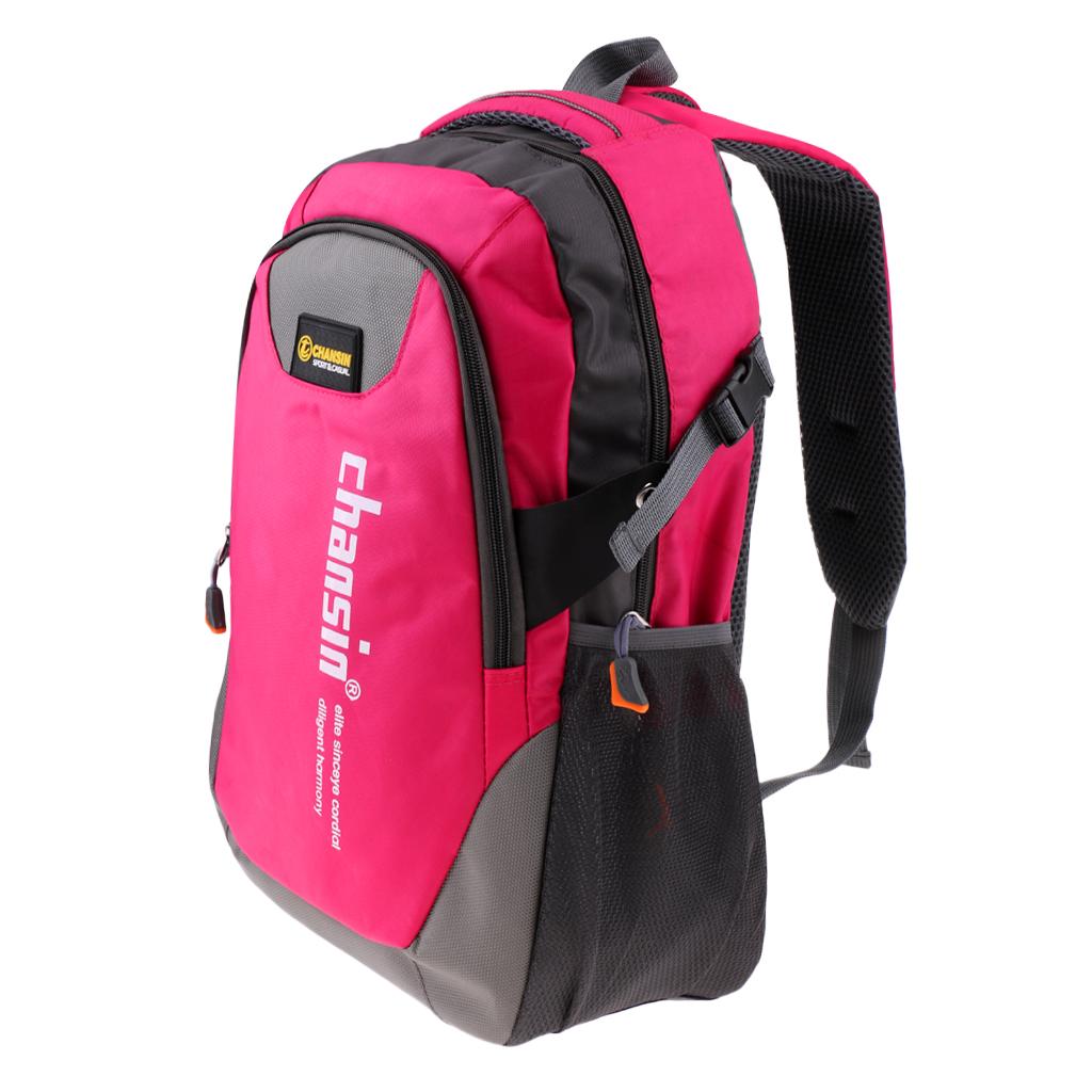 Outdoor Waterproof Hiking Backpack Climbing Travel Bag 20-35L Rose Red