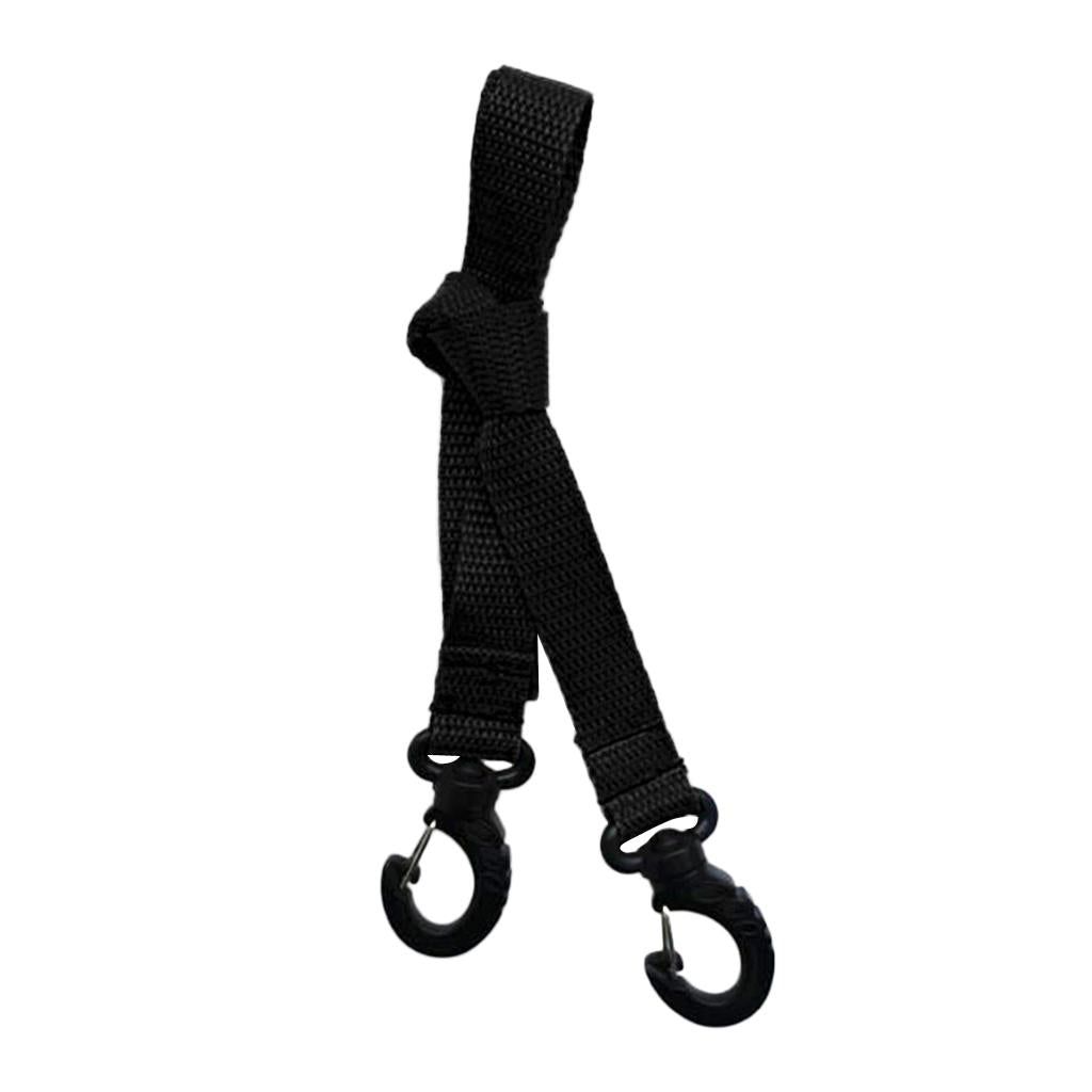 Snowboard Boot Carrier Straps Shoulder Leash for Ice Skates Ski Boot Black