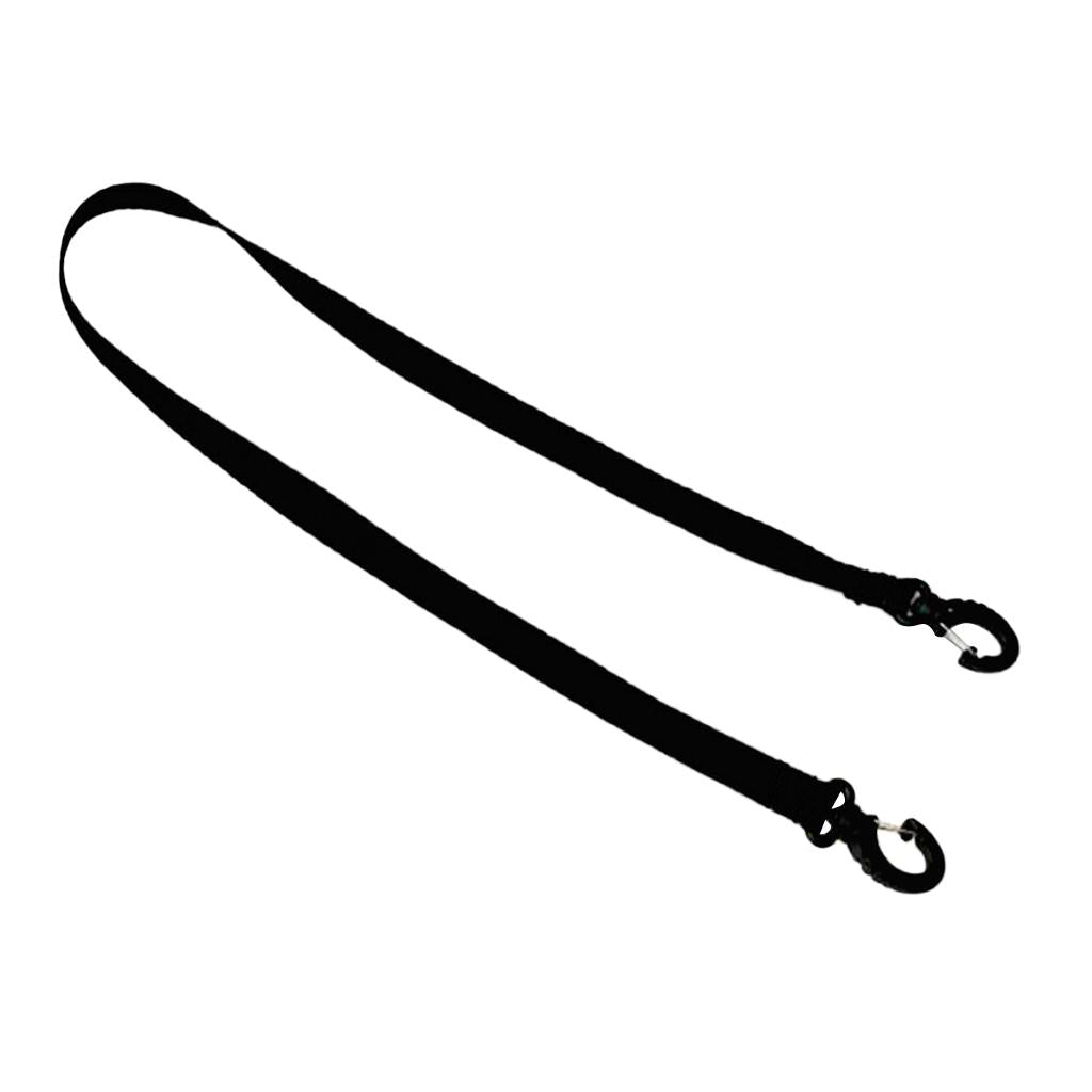 Snowboard Boot Carrier Straps Shoulder Leash for Ice Skates Ski Boot Black